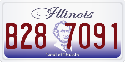 IL license plate B287091