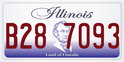 IL license plate B287093