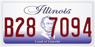 IL license plate B287094