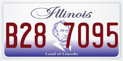 IL license plate B287095