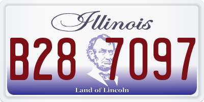 IL license plate B287097