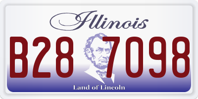 IL license plate B287098