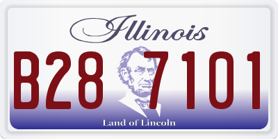 IL license plate B287101