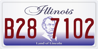 IL license plate B287102
