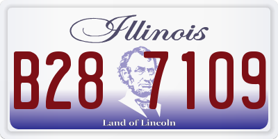 IL license plate B287109