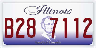 IL license plate B287112