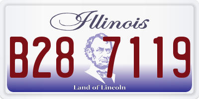 IL license plate B287119
