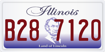 IL license plate B287120