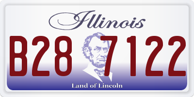 IL license plate B287122