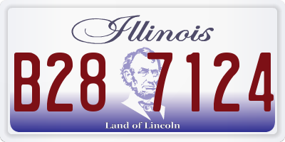 IL license plate B287124