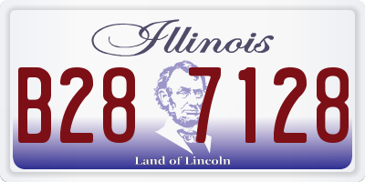 IL license plate B287128