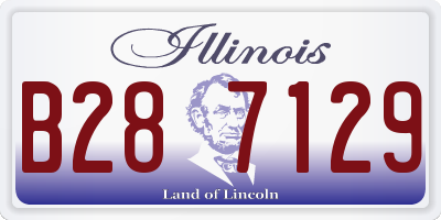 IL license plate B287129