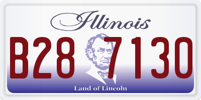 IL license plate B287130
