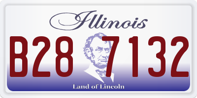 IL license plate B287132