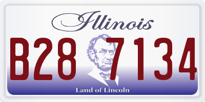 IL license plate B287134