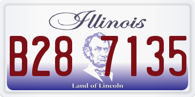 IL license plate B287135