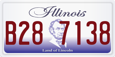 IL license plate B287138