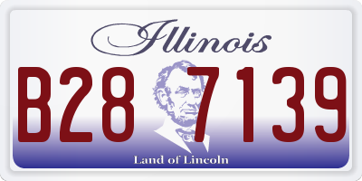 IL license plate B287139