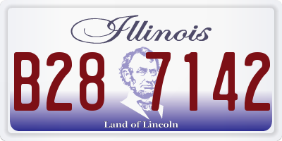 IL license plate B287142