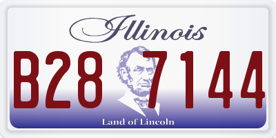 IL license plate B287144