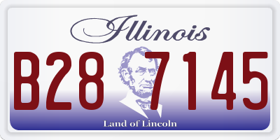 IL license plate B287145
