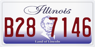 IL license plate B287146