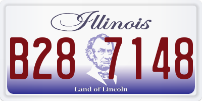 IL license plate B287148