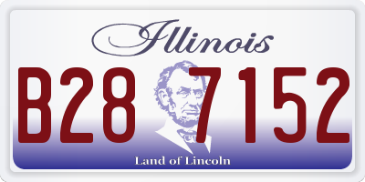 IL license plate B287152