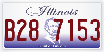 IL license plate B287153