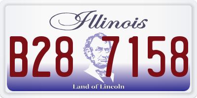 IL license plate B287158