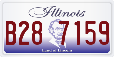 IL license plate B287159