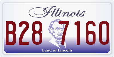 IL license plate B287160