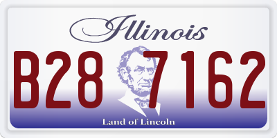 IL license plate B287162