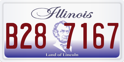 IL license plate B287167