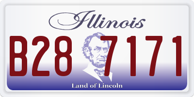IL license plate B287171