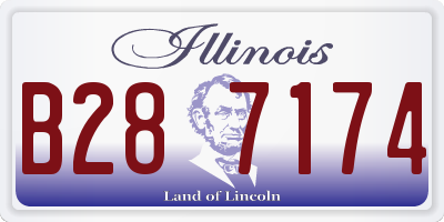 IL license plate B287174