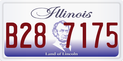 IL license plate B287175