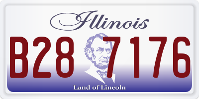 IL license plate B287176