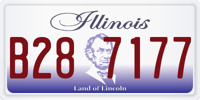 IL license plate B287177