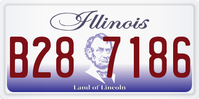 IL license plate B287186