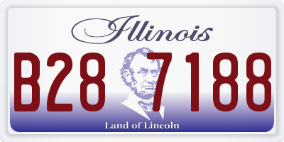 IL license plate B287188