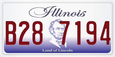 IL license plate B287194