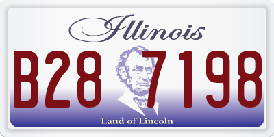 IL license plate B287198