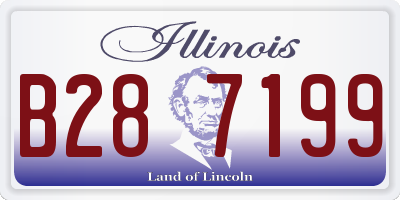 IL license plate B287199