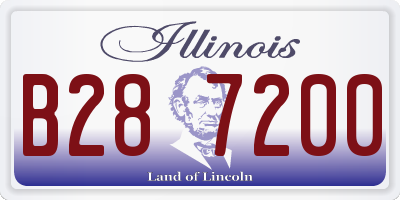 IL license plate B287200