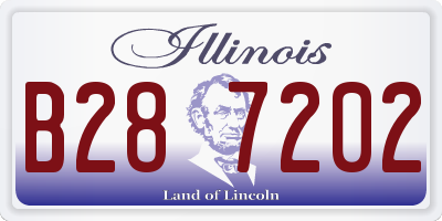 IL license plate B287202