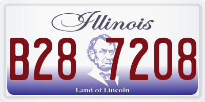 IL license plate B287208