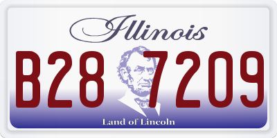 IL license plate B287209