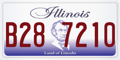 IL license plate B287210