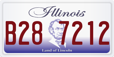 IL license plate B287212